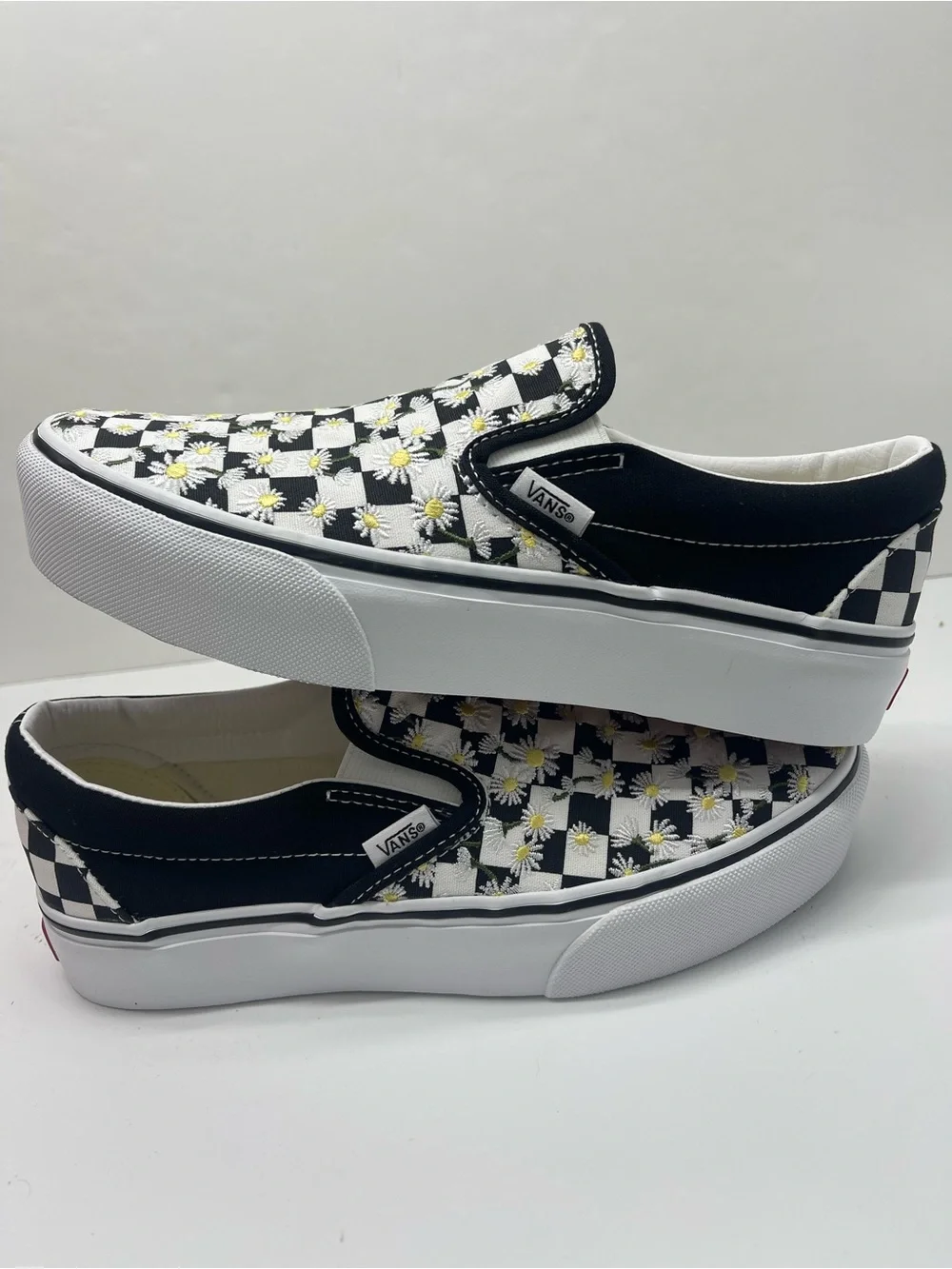 Vans Classic Slip-On Platform FLORAL CHECKERBOARD BLACK/WHY VN000EA9BA2 Sneakers
